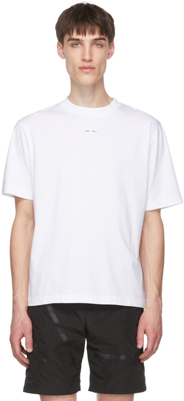 Photo: HELIOT EMIL White Logo T-Shirt