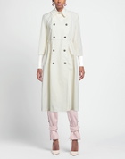 Alessia Santi Womens Overcoat & Trench Coat Ivory