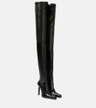 Saint Laurent Nina 110 leather over-the-knee boots