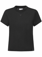 COURREGES Ac Straight Dry Jersey Cotton T-shirt