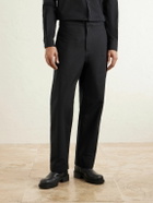 Jil Sander - Straight-Leg Cotton Trousers - Black