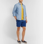 Onia - Charles Mid-Length Seersucker Swim Shorts - Navy