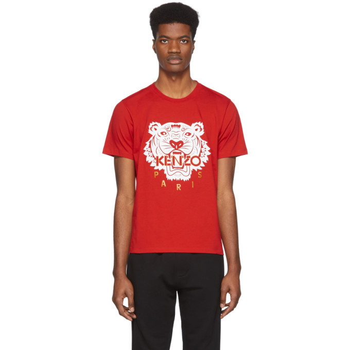 Kenzo Red Limited Edition Chinese New Year Classic Tiger T-Shirt Kenzo