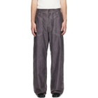 Maison Margiela Purple Double-Dyed Workwear Trousers
