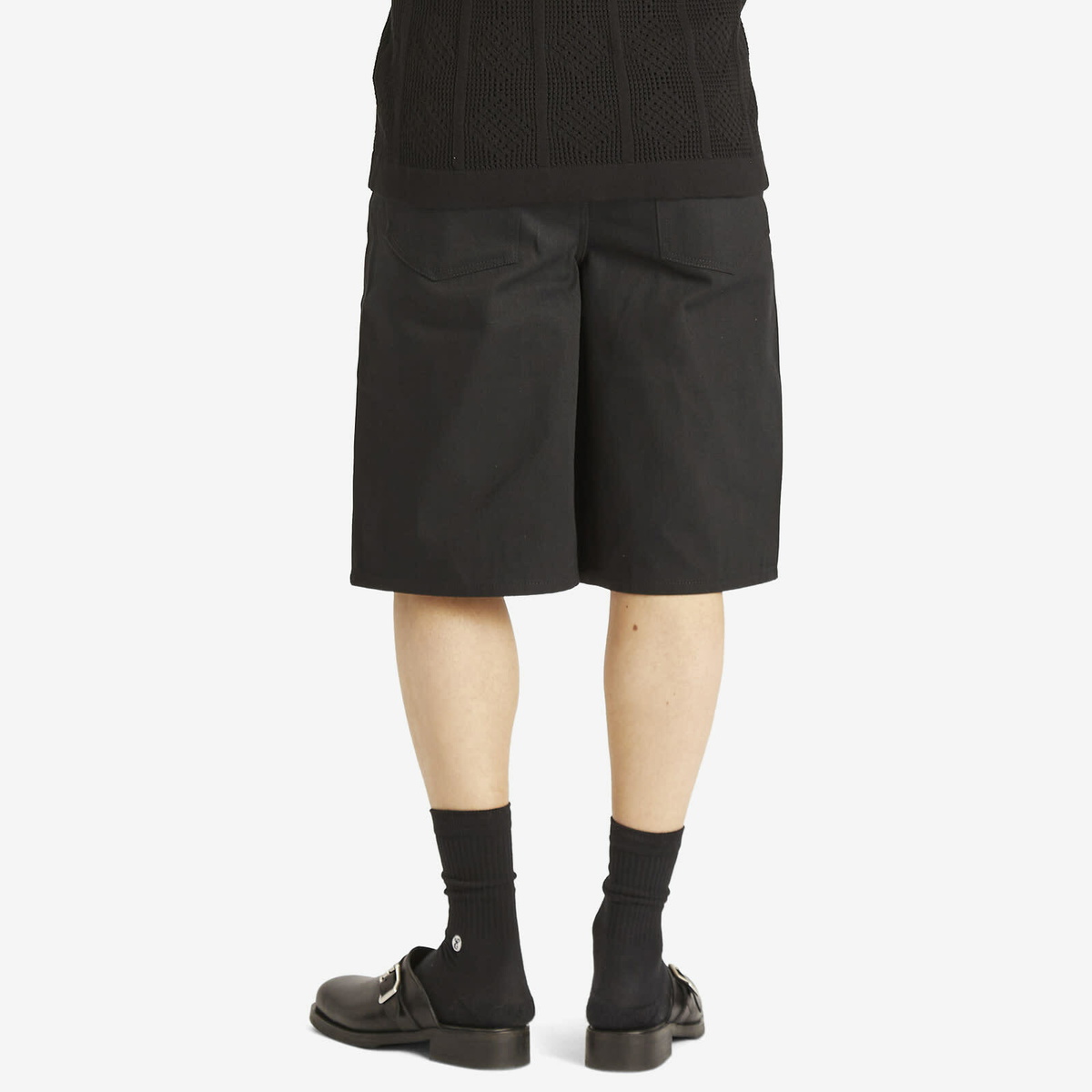 【送料&関税込】Jil Sander Shorts In Black Cotton Jil Sander Men's Denim Shorts in Black Jil Sander