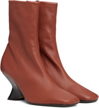 Dries Van Noten Brown Heeled Ankle Boots