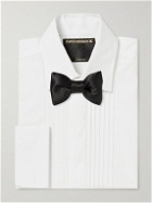Favourbrook - Bib-Front Double-Cuff Cotton-Poplin Tuxedo Shirt - White