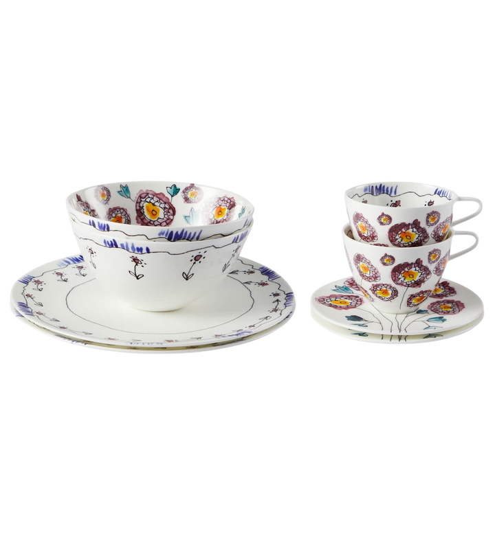 Photo: Serax Anemone Milk porcelain breakfast set