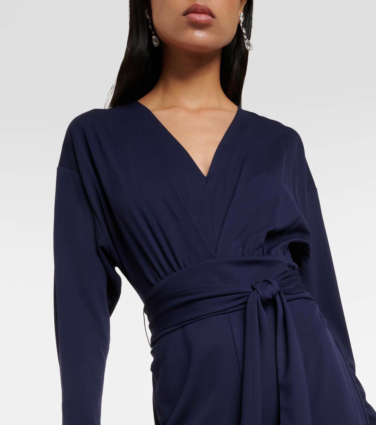 Diane von Furstenberg Marilou belted jersey jumpsuit