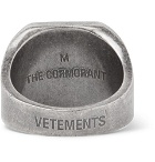 Vetements - Burnished Silver-Tone Ring - Men - Silver
