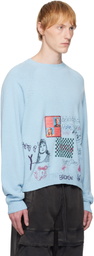 PALY Blue 'Booze Crooze' Knit Sweater