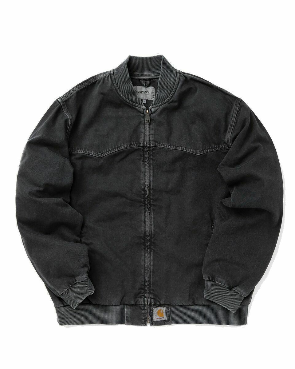 Photo: Carhartt Wip Og Santa Fe Bomber Black - Mens - Bomber Jackets