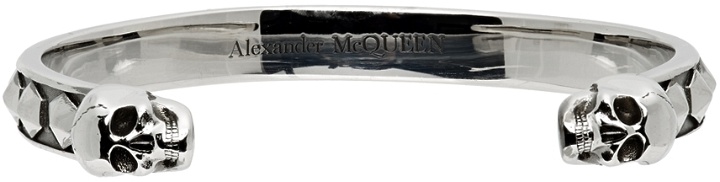 Photo: Alexander McQueen Silver Skull Studs Cuff Bracelet