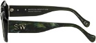 Saintwoods Green Retrosuperfuture Edition Virgo Sunglasses