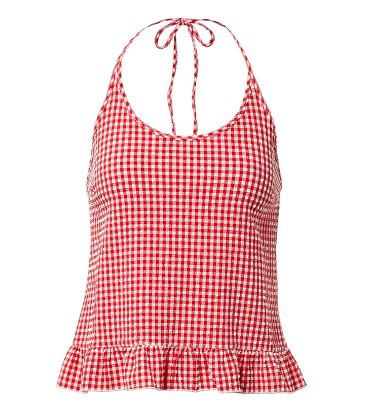 Photo: Montce Brooklyn gingham halterneck top