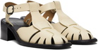 HEREU Off-White Pesca Heeled Sandals