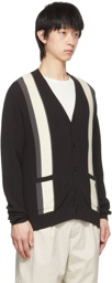 BEAMS PLUS Black Cotton Cardigan