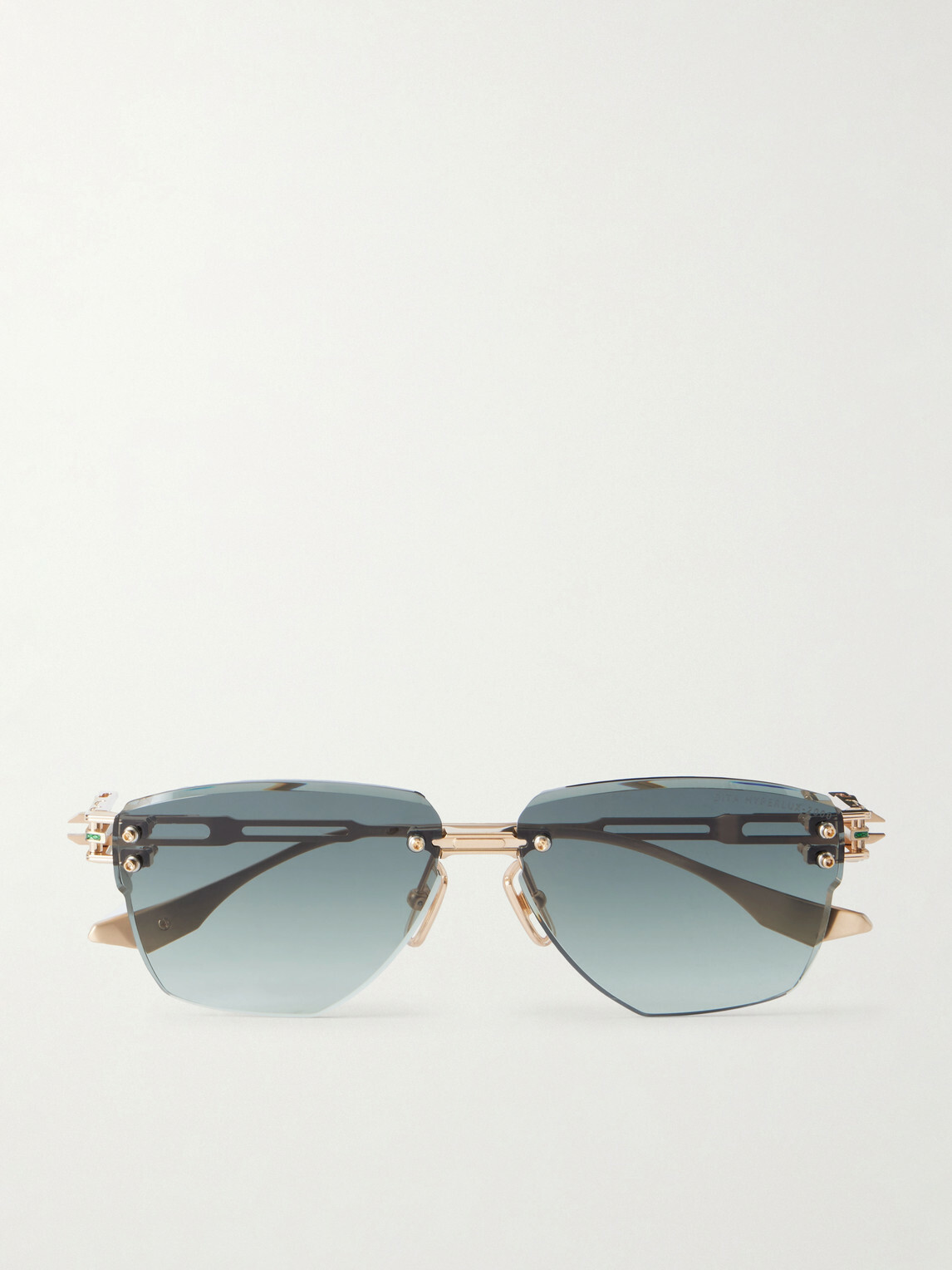 DITA - Hyperlux-2000 Square-Frame Gold-Tone Titanium Sunglasses