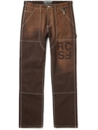 Reese Cooper® - Printed Cotton Cargo Trousers - Brown