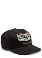 Cherry Los Angeles Logo-embroidered Woven cap - Black - One Size