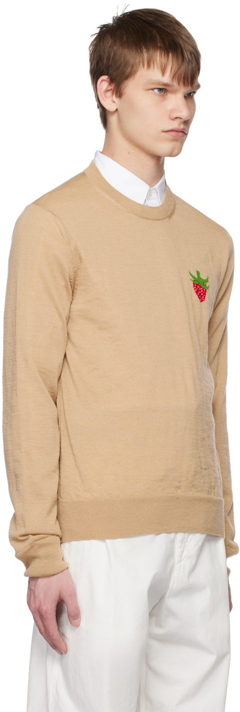 Comme des Garçons Shirt Beige Brett Westfall Edition Sweater