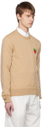 Comme des Garçons Shirt Beige Brett Westfall Edition Sweater