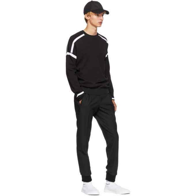 BLACKBARRETT by Neil Barrett Black and White Technical Sweatshirt