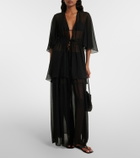 Eres Irresistible silk chiffon maxi skirt