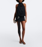 De La Vali Vida draped jersey minidress