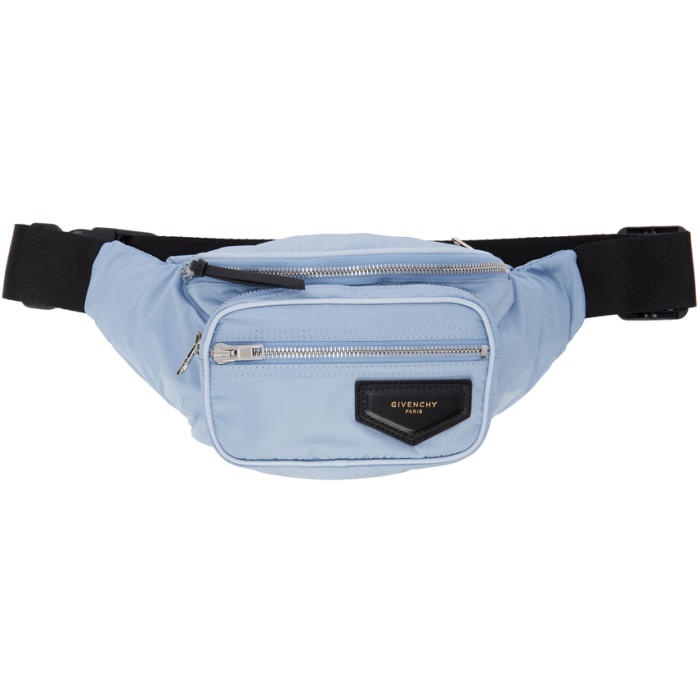 Photo: Givenchy Blue Nylon Bum Bag Belt Pouch