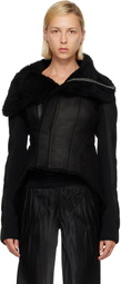 Rick Owens Black Tower Naska Shearling Jacket