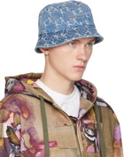 KidSuper Blue Dancing Ladies Jacquard Denim Bucket Hat