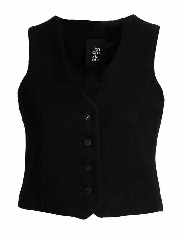 Photo: Thom Krom Womens Tailored Vest in Black