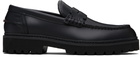 Hugo Black Lug Loafers