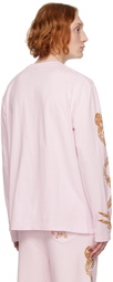 Charles Jeffrey Loverboy Pink Graphic Long Sleeve T-Shirt