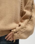 ROTATE Birger Christensen KNIT LACING JUMPER Beige Womens Pullover