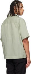 Hugo Green Striped Shirt