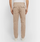 Brunello Cucinelli - Slim-Fit Cotton-Gabardine Trousers - Neutrals