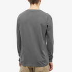 KAVU Men's Long Sleeve Spellout T-Shirt in Gunmetal