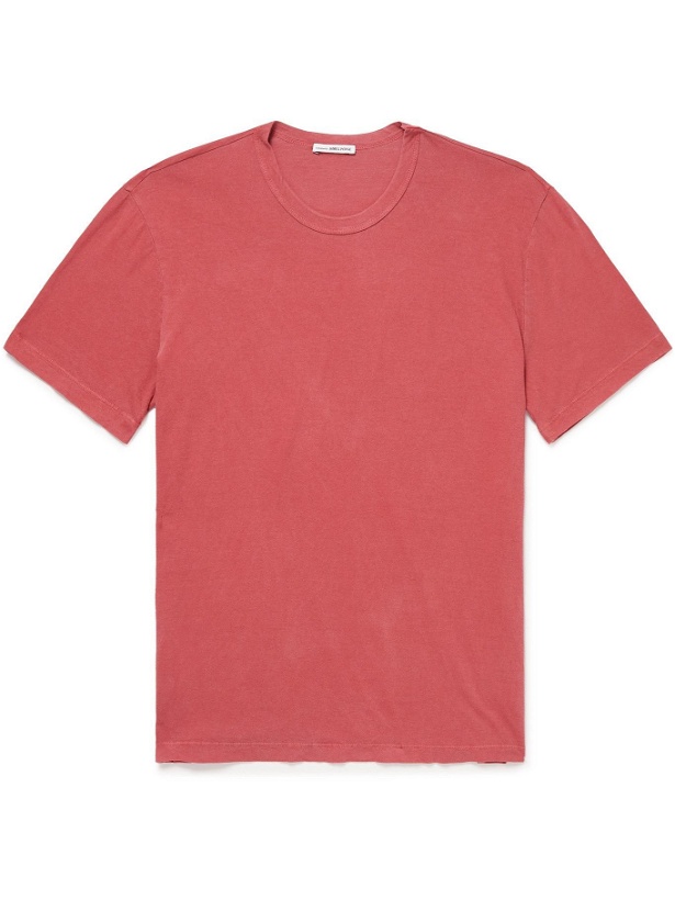 Photo: James Perse - Combed Cotton-Jersey T-Shirt - Red