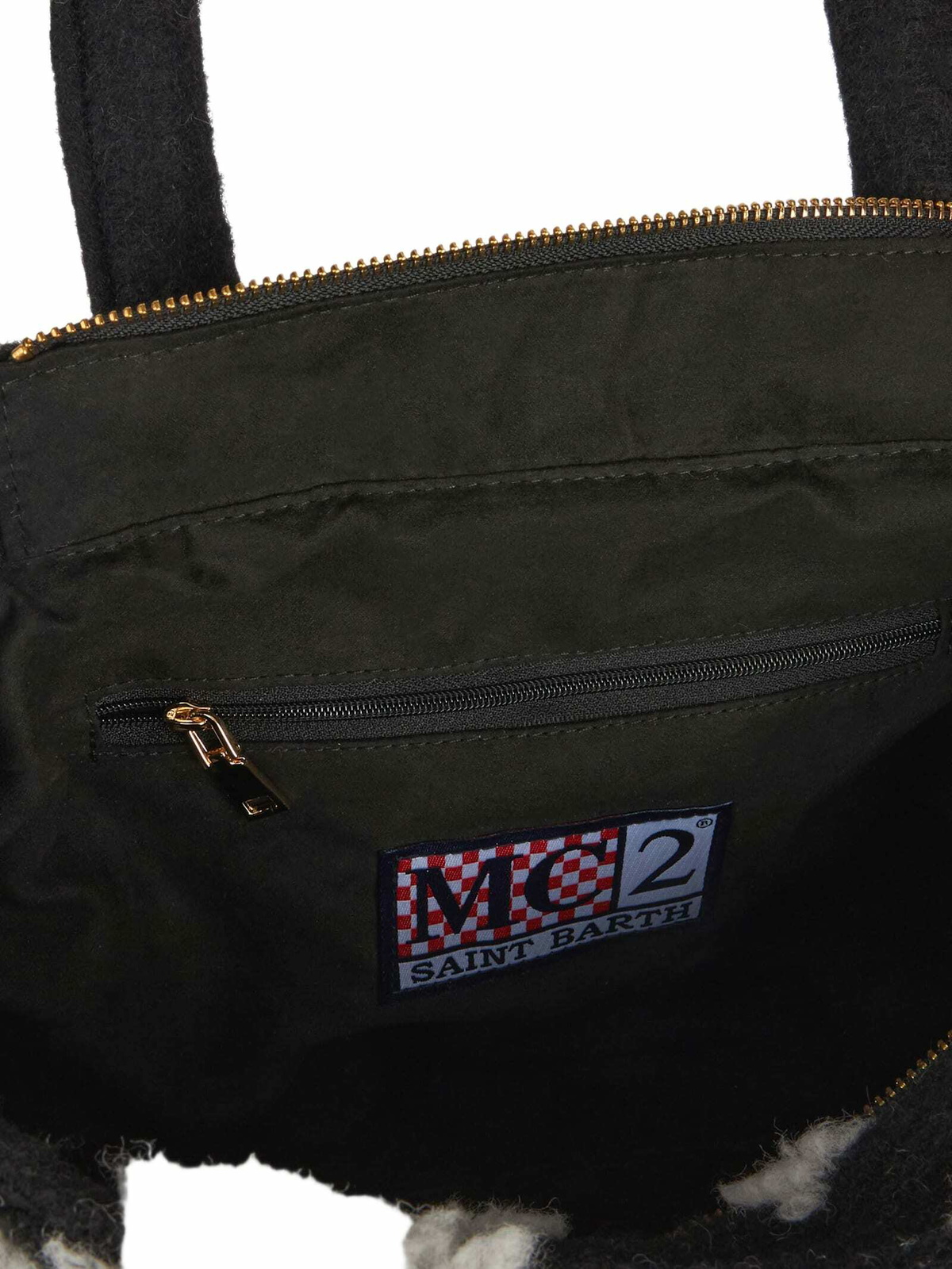 MC2 Saint Barth Soft Wooly Clarine Handbag With Snowflake Jacquard Pattern