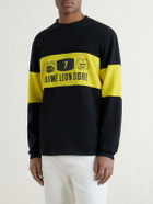 Aimé Leon Dore - Rally Logo-Print Cotton Sweater - Black