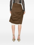 Elena Velez Asymmetric Tailored Mini Skirt