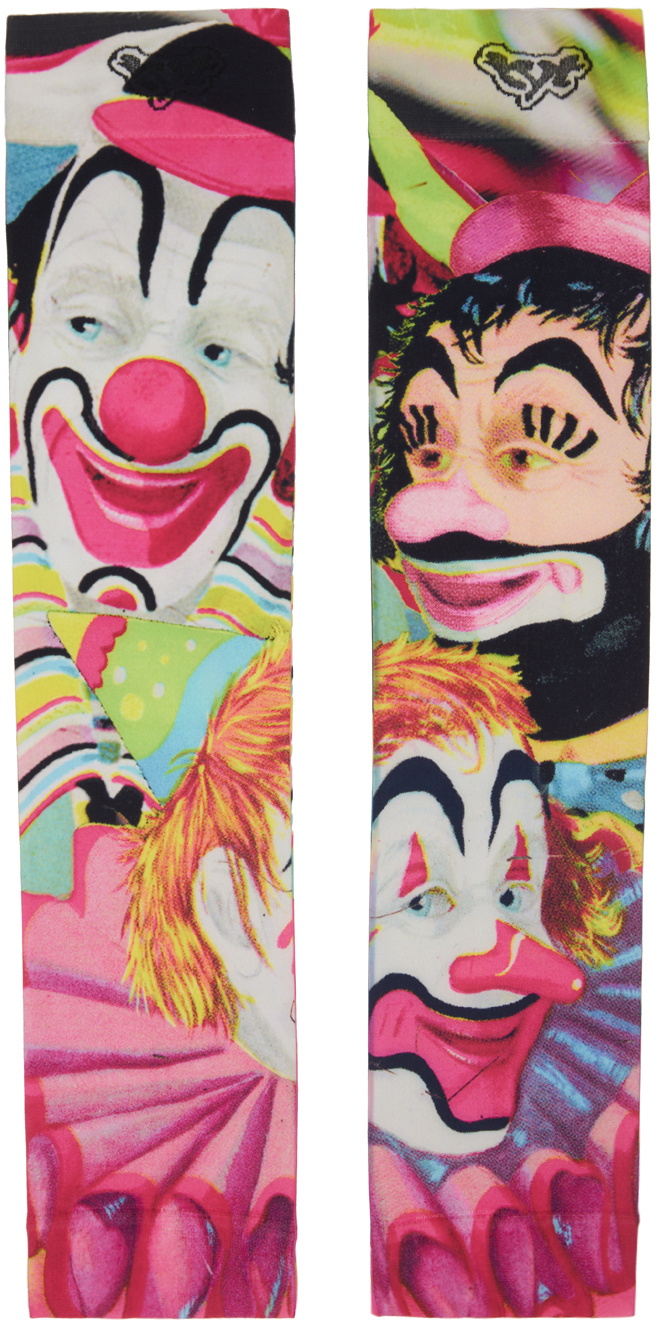 TYT Multicolor 'U Dropped Ur Clown Nose' Arm Warmers