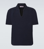 Orlebar Brown Batten crochet cotton polo shirt