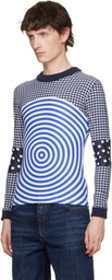 Jean Paul Gaultier Navy & White 'The Vichy & Target' Top