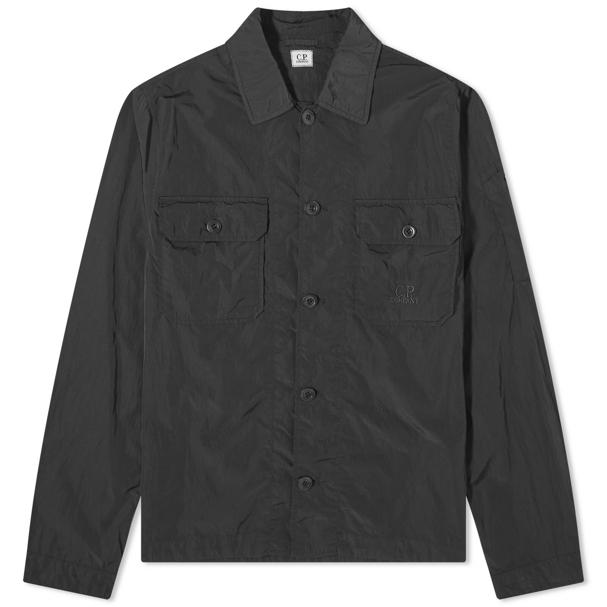 C.P. Company Men's Chrome-R Pocket Overshirt in Black C.P. Company
