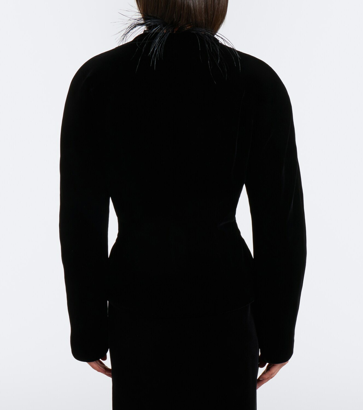 The Row Eunice feather-trimmed down jacket