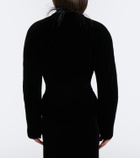 The Row Eunice feather-trimmed down jacket