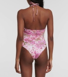 Giambattista Valli Saint-Rémy cutout floral swimsuit